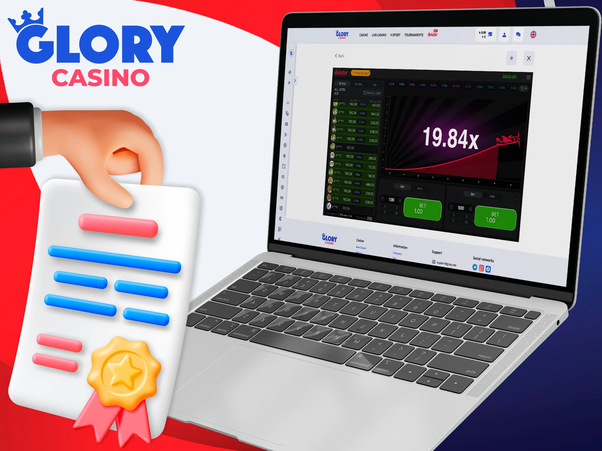 Master the mechanics of Aviator at Glory Casino.