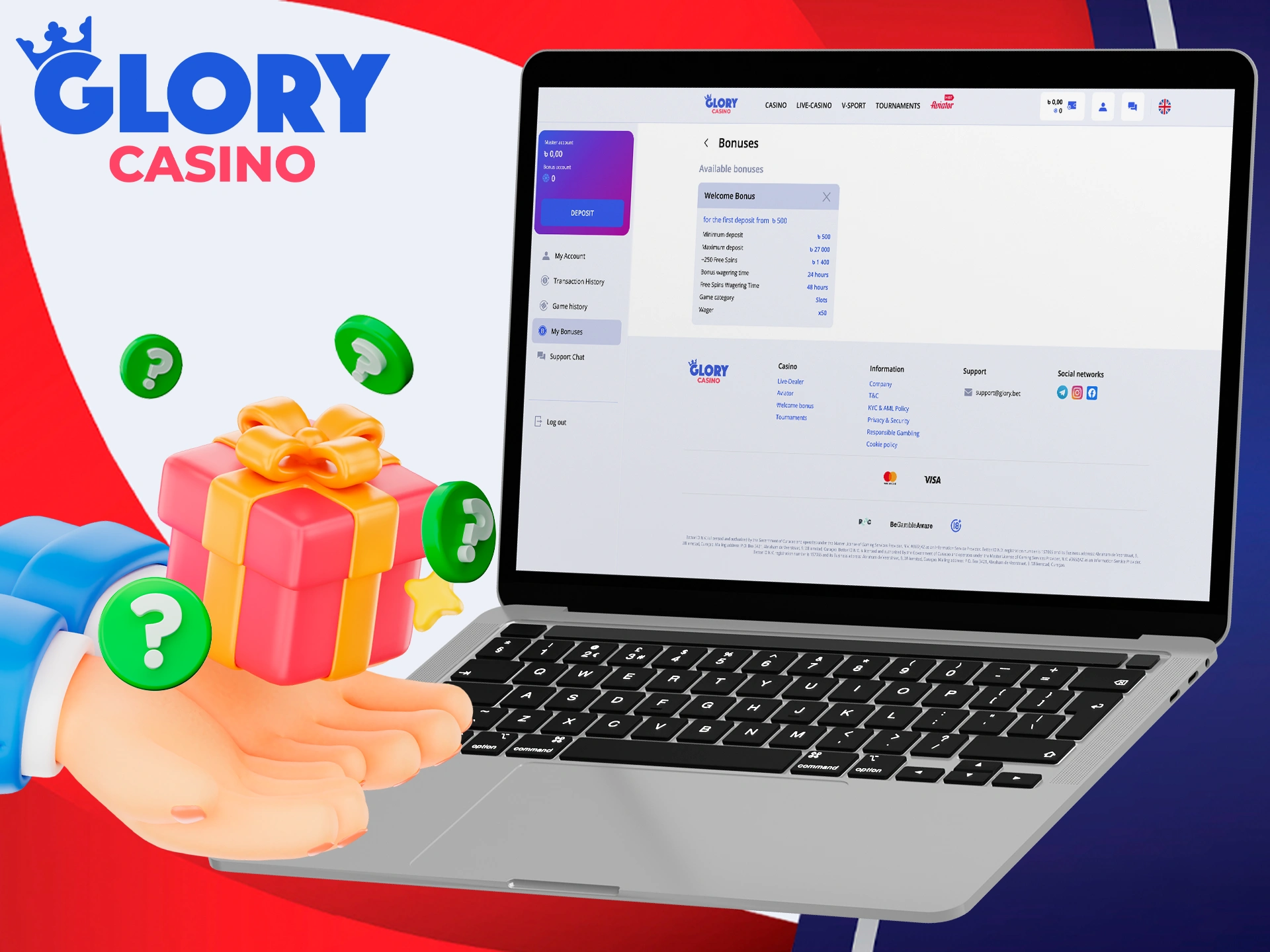 A quick guide on how to clear your bonus requirements at Glory Casino.