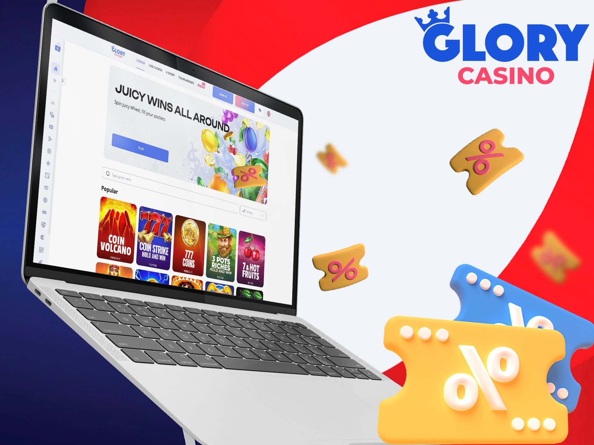 How to use promo codes to unlock extra Glory Casino rewards.