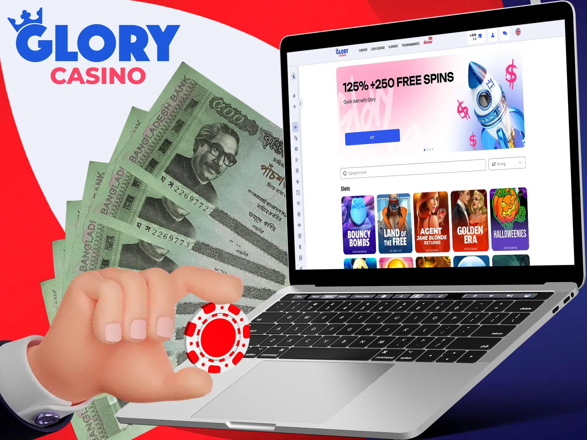 Learn everything you need to know about real-money gaming at Glory Casino.