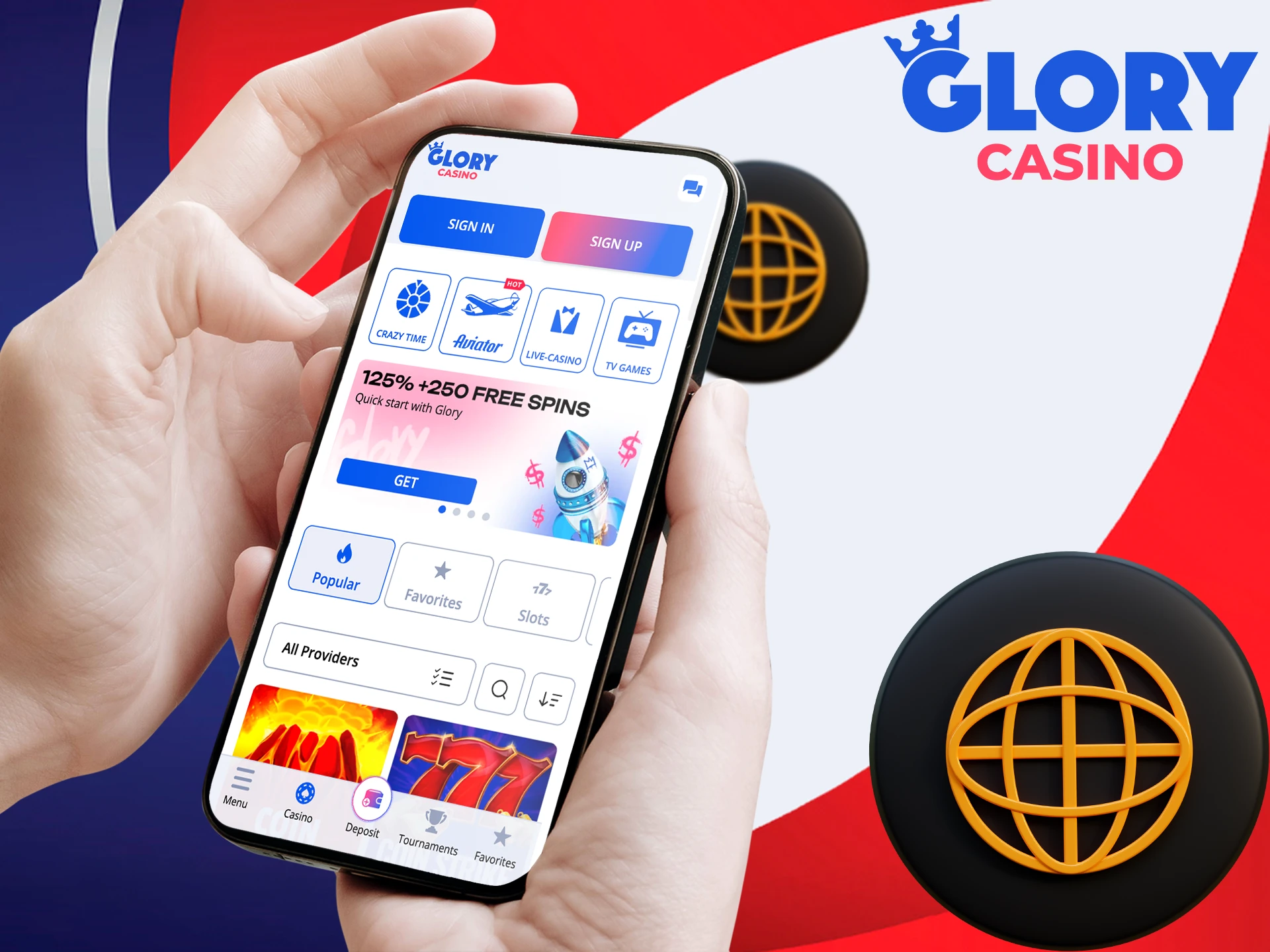 Enjoy the full experience on the Glory Casino web version.