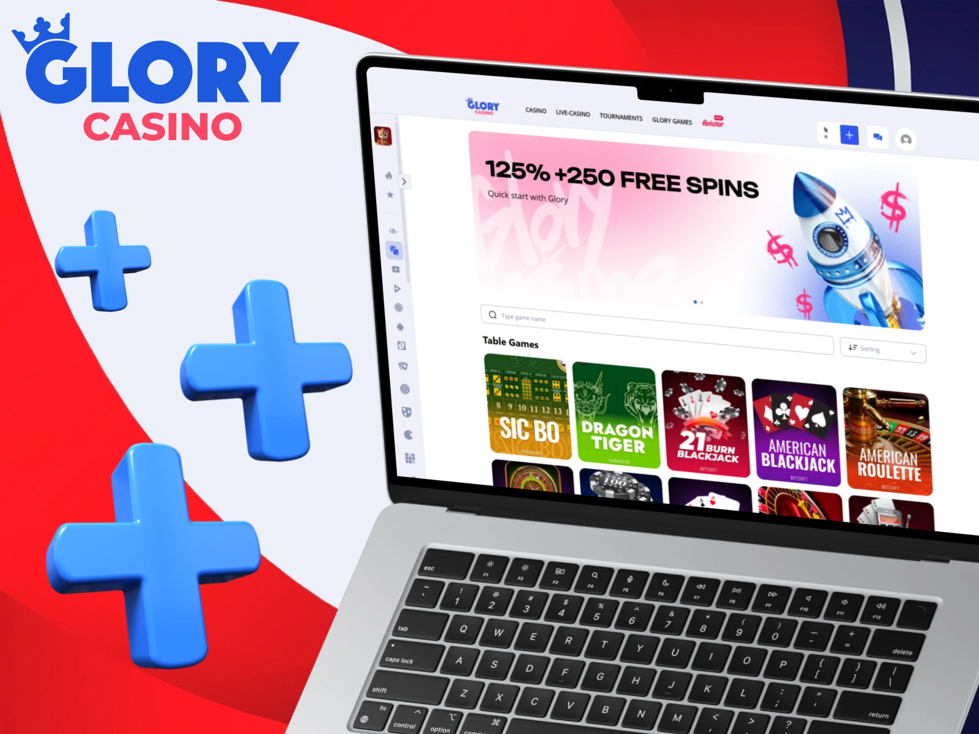 Explore all the advantages of the Glory Casino table games section.
