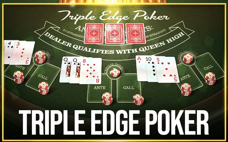 Build the ultimate hand in Triple Edge Poker at Glory Casino.