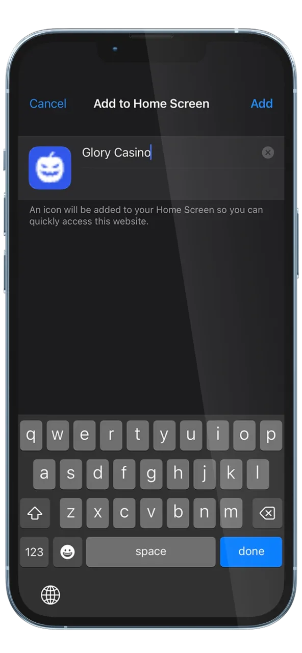 Give the shortcut a name and save it to your iOS home screen.